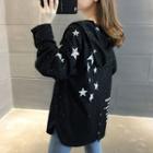 Hooded Star Embroidered Zip Jacket