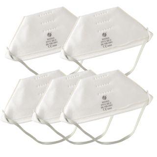 Ffp2 Nr D Flat-fold Particulate Respirator Ffp2 Face Maks - 5pcs