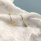 Strawberry 925 Sterling Silver Drop Earring E243 - 1 Pair - Earrings - Gold - One Size