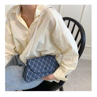 Quilted Asymmetrical Crossbody Bag