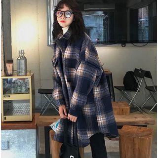 Loose Plaid Shirt Jacket