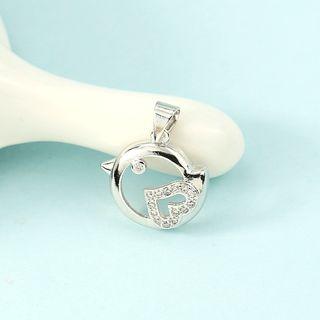 Bird Pendant 1 Piece - Without Necklace - Chick - Silver - One Size