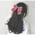 Plaid Bow Hair Tie / Hair Clip
