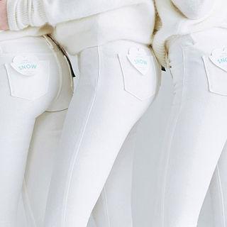 Brushed-fleece Lined -5kg Skinny Pants