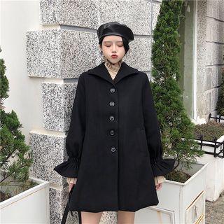 Waist Belt Plain Blazer / Mini Shirt