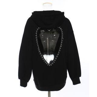 Cutout Zip-up Hoodie