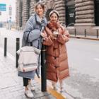 Toggle Padded Long Coat