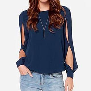 Cutout Chiffon Top
