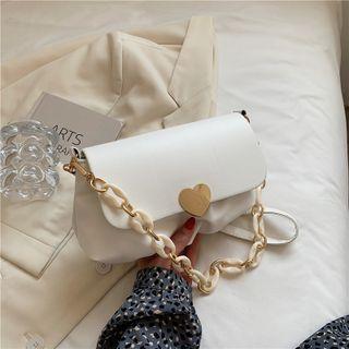 Chain Ruched Crossbody Bag