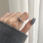 Bow Alloy Ring Silver - One Size