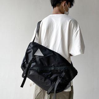 Triangle Print Messenger Bag