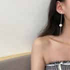 Faux Pearl Drop Earring 1 Pair - S925silver Earring - One Size