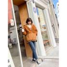 Faux-shearling Padded Zip-up Hoodie