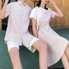 Couple Matching Short-sleeve Shirt / Dress / Shorts