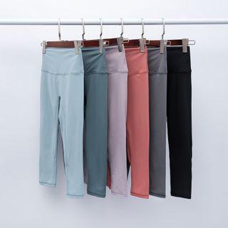 High Waist Sports Cropped Leggings