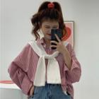 Long-sleeve Striped Shirt / Shawl
