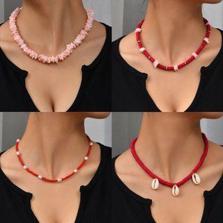Shell / Faux Pearl / Fragment Necklace (various Designs)