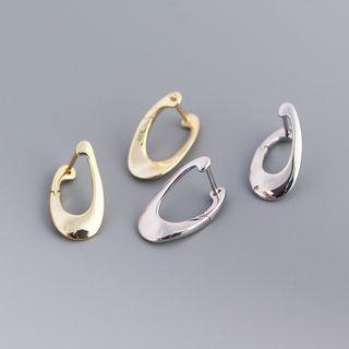 Abstract Hoop Earring