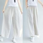Crop Wide Leg Pants Off-white - One Size