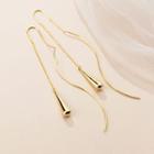 Droplet Sterling Silver Fringed Earring