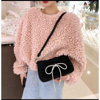 Rhinestone Bow Crossbody Bag