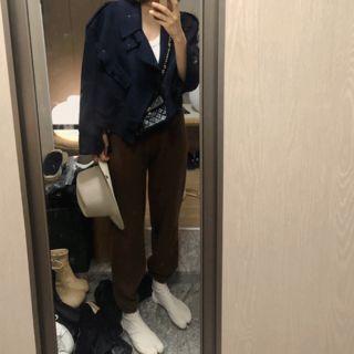 Belted-detail Wool Jacket