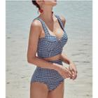 Gingham High Waist Tankini