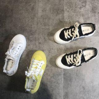 Fray Hem Sneakers