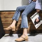 Block-heel Studded Mary Jane Shoes