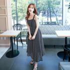 Strappy Chiffon Maxi A-line Dress
