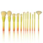 Set Of 14: Gradient Handle Makeup Brush As Shown In Figure - One Size