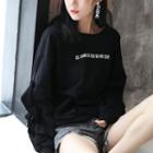 Cutout Lettering Pullover