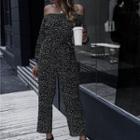 Cold Shoulder Long-sleeve Jumpsuit