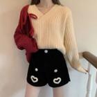 Two-tone Sweater / Shorts