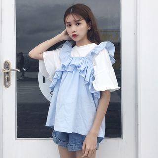 Set: Ruffle Tee + Ruffle Tank Top