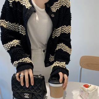 Multi-pattern Knit Cardigan