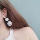 Letter V Earring As Shown In Figure - One Size