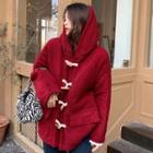 Woolen Toggle Coat As Shown In Figure - One Size