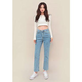 -5kg Washed Straight-cut Jeans Vol.107