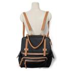 Faux-leather Convertible Backpack