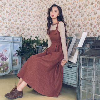 Knit Top / Midi Overall Dress
