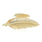 Leaf Alloy Hair Clamp Gold - One Size