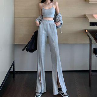 Tank Top / Wide Leg Pants / Zip Hoodie