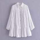 Pleated Plain Shirt