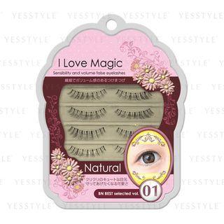 Bn.inc - I Love Magic Eyelashes (#yab-01) 3 Pairs