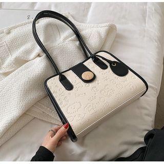 Patterned Faux Leather Hand Bag