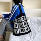 Numbering Knit Tote Bag