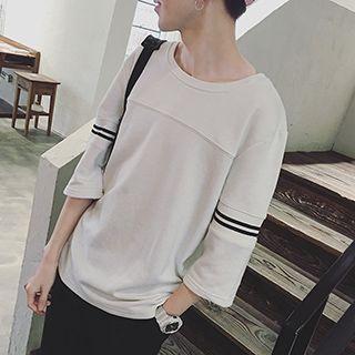 Panel 3/4-sleeve Top