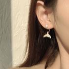 Faux Pearl Rhinestone Mermaid Tail Earring 1 Pair - 0329 - Silver - One Size