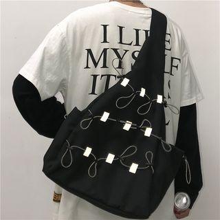 Strapped Crossbody Bag Black - One Size